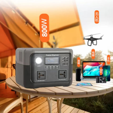 800W Portable Power Station 589Wh Solar Generator Backup Battery