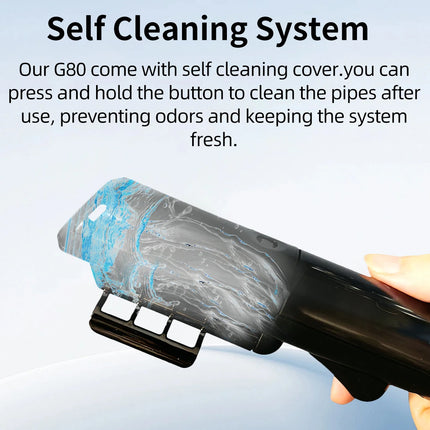 ABIR G80 Handheld Carpet & Upholstery Cleaner, 150,000PA Wet/Dry Vacuum for Home, Car & Pets