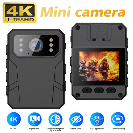 Mini Caméra 2K/4K – Body Cam & Caméra Sport, Enregistrement Vidéo HD