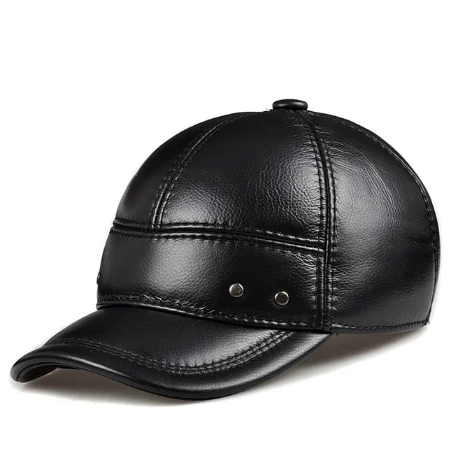Leather Caps for Man Women