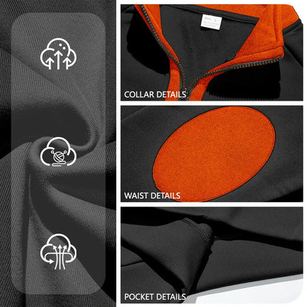 Color-Block Half-Zip Sweater