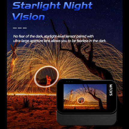 DIBELLAY SJCAM SJ20 4K Dual-Lens Action Camera – Anti-Shake, Waterproof, 5G WiFi, Touch Screen, Motion Detection