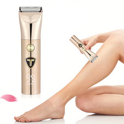 Multi functional USB charging beauty kit: integrated hair and body trimmer