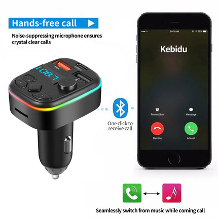 Car Bluetooth 5.0 FM Transmitter Handsfree