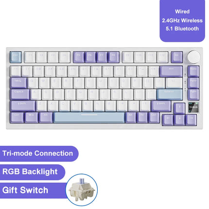 K820Pro Mechanical Gaming Keyboard – Wireless, Hot-Swap & Knob
