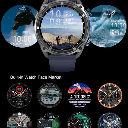 Military GPS Smart Watch AMOLED