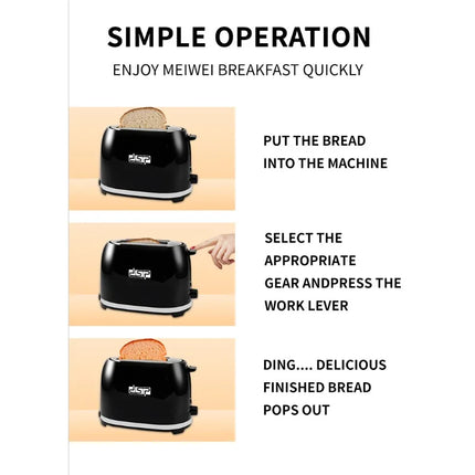 Multifunctional Toaster – Bread & Sandwich Maker for Breakfast