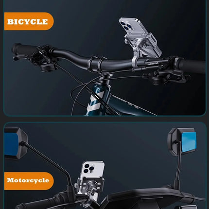 DIBELLAY – Support Téléphone Vélo/Moto 360° en Aluminium (4.5-7")