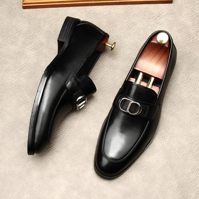 shoes man leather