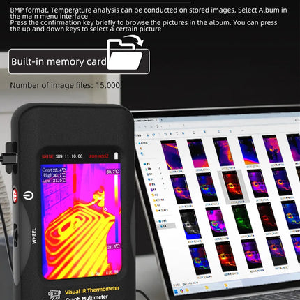 DIBELLAY BSIDE SH9/SH7 Thermal Imager & Multimeter 2-in-1 (320×320, 20000 Counts) – Auto & Heating