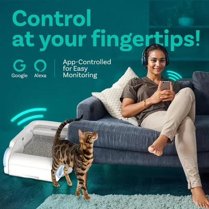 RUTI Smart Automatic Self-Cleaning Cat Litter Box WiFi