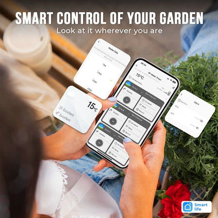 Tuya WiFi + RF433 Smart 3-Way Garden Water Timer