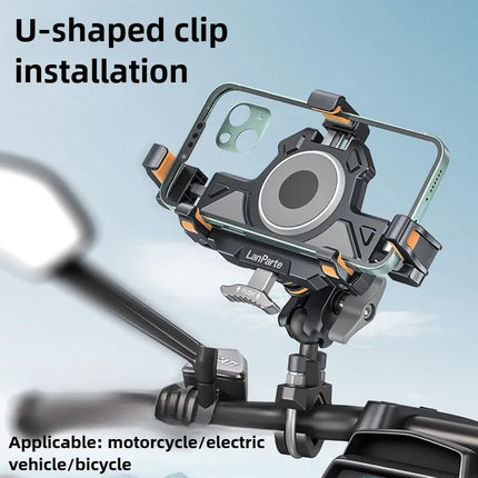 DIBELLAY LanParte – Support Téléphone Vélo & Moto avec Absorbeur de Chocs