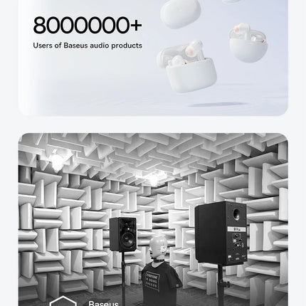 DIBELLAY Bowie WM01 TWS Bluetooth 5.3 Wireless Earbuds for iOS & Android”