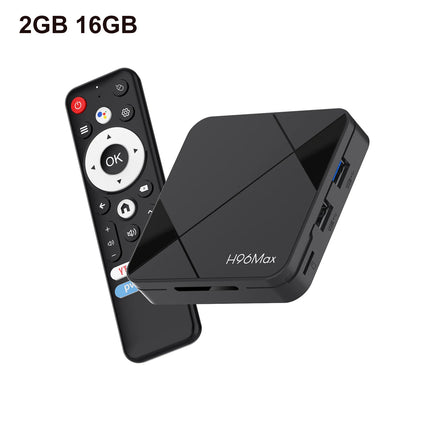 H96 MAX Android 14 TV Box 4K WiFi 6 BT5.4 avec commande vocale