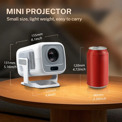 LynCast X3A Short-Throw Projector 1080P, Auto Focus, Android 14, WiFi 6
