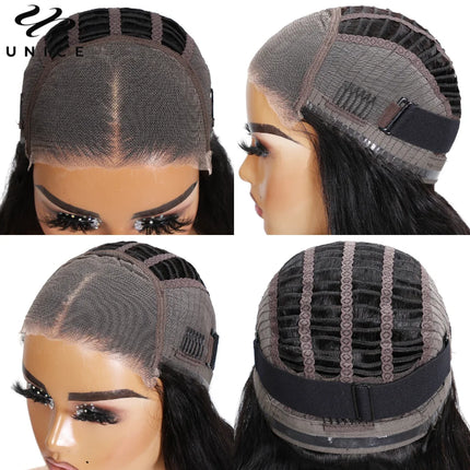 Perruque UNice Curly – Blond mèches, lace closure 6x4.75, glueless