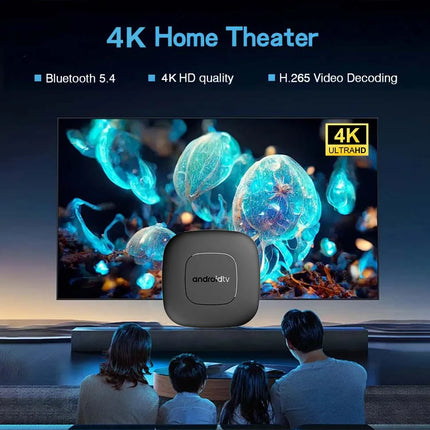 Global Version Mortal T1 Smart Streaming Media Player TV Box AllwinnerH313 Android13 2.4G&5G Wifi 4K  Bluetooth Google Assistant