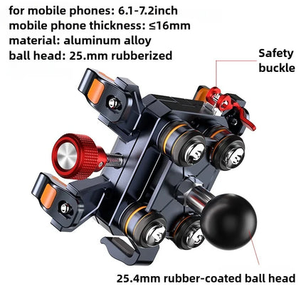 DIBELLAY LanParte – Support Téléphone Réglable en Aluminium (6.1–7.2")