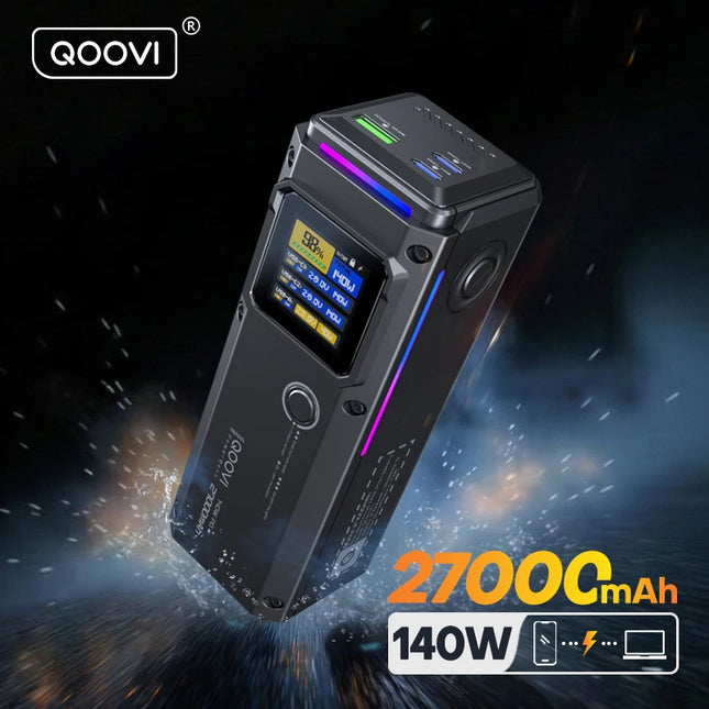 QOOVI 27000mAh Power Bank – Charge rapide 140W