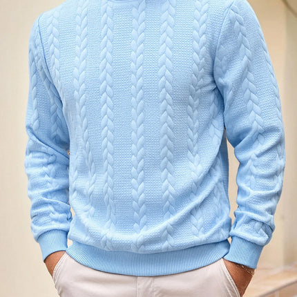 Men’s Jacquard Turtleneck Sweater