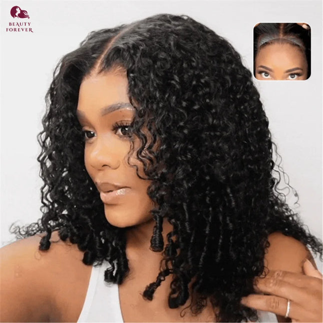 Glueless Finger Coil Wig – Ready to Wear, Human Hair