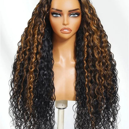 Water Wave Highlight Wig – Bye Bye Knots 3.0, Human Hair