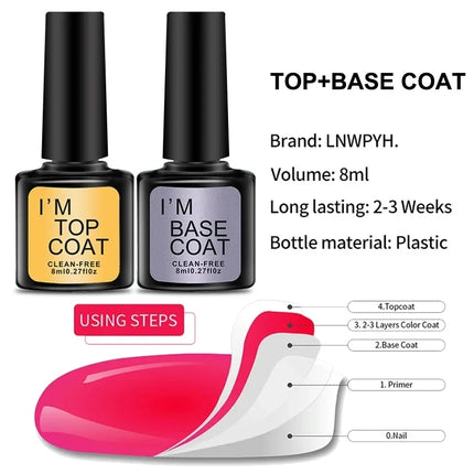 Gel Nail Polish Kit with UV Lamp & Electric Nail Drill – Complete Manicure Set