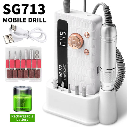Rechargeable Professional Nail Drill Machine – 35,000/45,000 RPM
