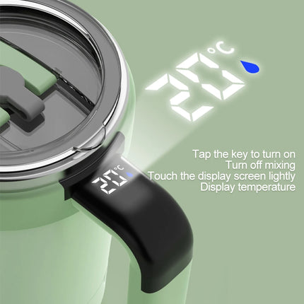DIBELLAY – Tasse Magnétique Auto-Mélangeuse Rechargeable en Acier Inoxydable