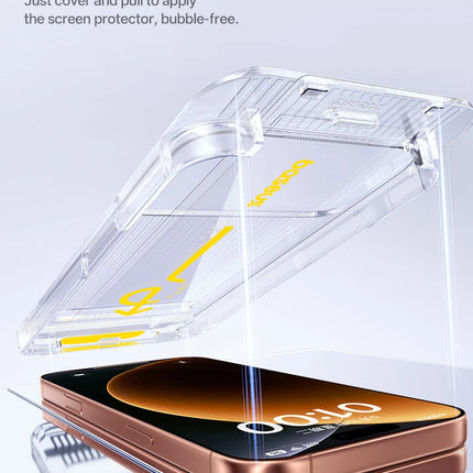 Dibellay Tempered Glass Screen Protector for iPhone 17–12 Pro Max (HD, Anti-Peep, Dust-Proof, with Cleaning Kit)