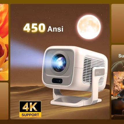 LynCast X3AQ Projector 1080P, 4K Decoding, Android 14, WiFi 6, Auto Focus