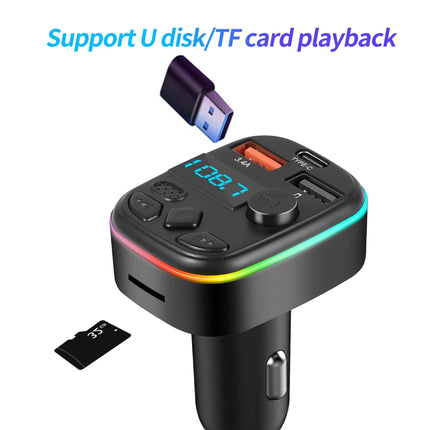 Car Bluetooth 5.0 FM Transmitter Handsfree