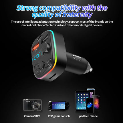 Car Bluetooth 5.0 FM Transmitter Handsfree