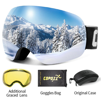 Frameless Anti-Fog Ski Goggles UV400 for Men & Women