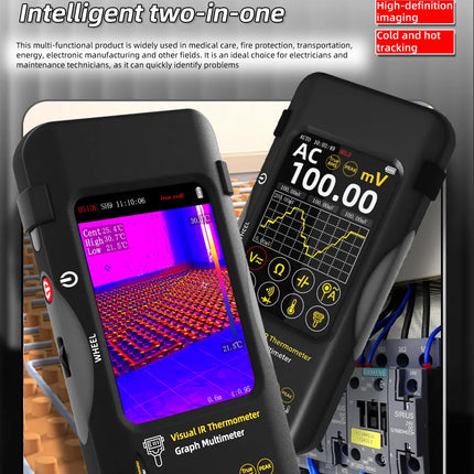 DIBELLAY BSIDE SH9/SH7 Thermal Imager & Multimeter 2-in-1 (320×320, 20000 Counts) – Auto & Heating