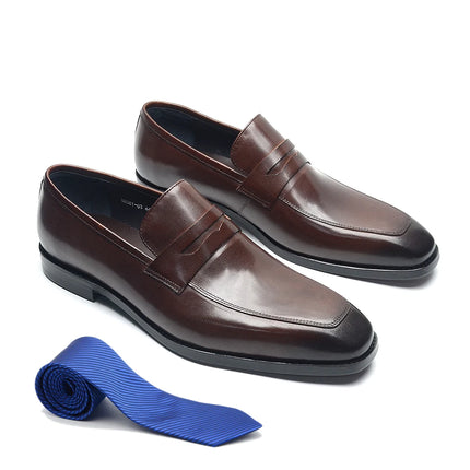High Quality Mens Dress Shoes Brown Black Moccasins