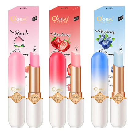 O’CHEAL – Baume à Lèvres Fruit Coloré Pêche | Hydratant & Longue Tenue