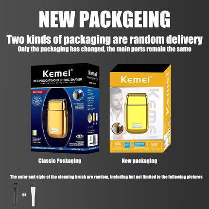 Kemei Tx1 Rechargeable Metal Housing Pro Electric Shaver