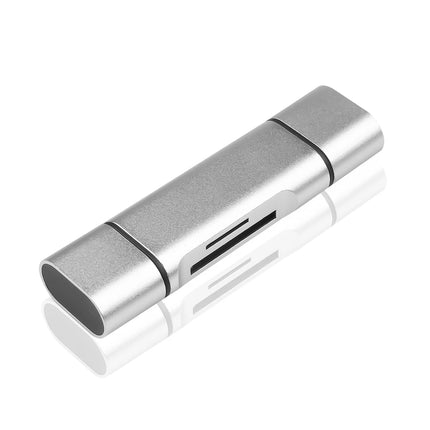 6-in-1 USB 3.0 Card Reader – Type-C & Micro USB OTG