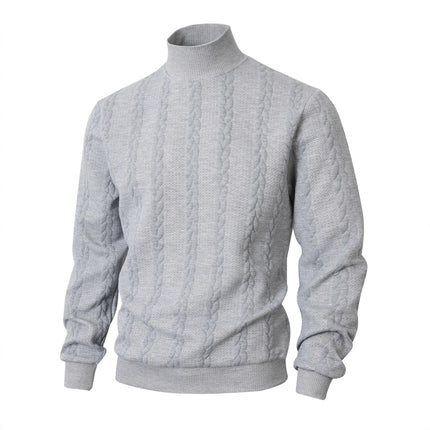 Men’s Jacquard Turtleneck Sweater