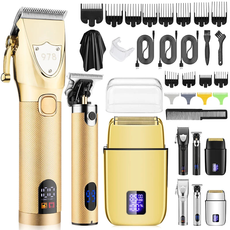 Professional 3-in-1 High-Power Hair Trimmer for Men