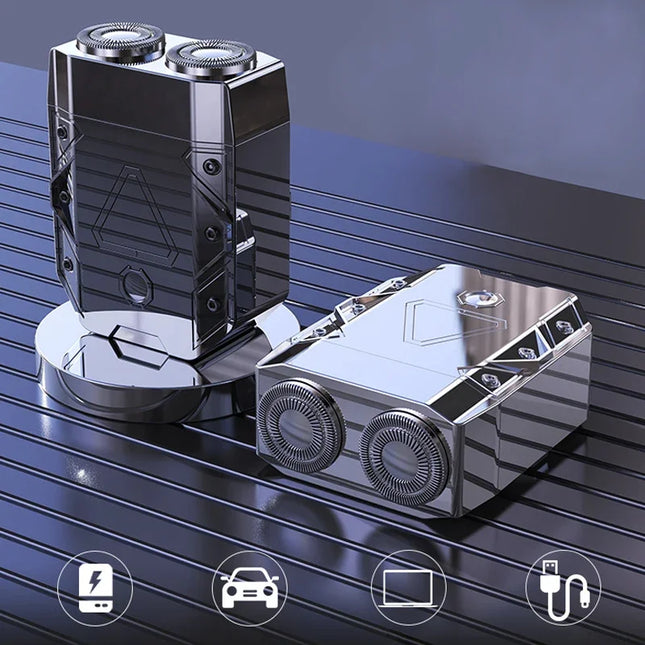 Electric Shaver Double Floating Head Mini