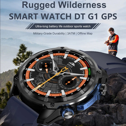 Military GPS Smart Watch AMOLED