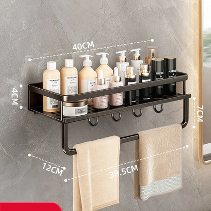 Aluminum Bathroom Wall Rack