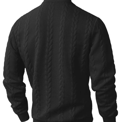 Men’s Jacquard Turtleneck Sweater
