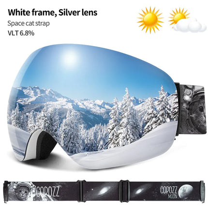 Frameless Anti-Fog Ski Goggles UV400 for Men & Women