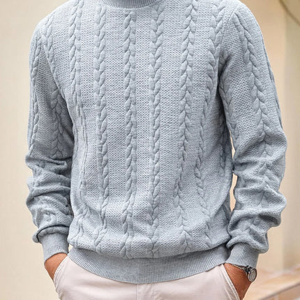 Men’s Jacquard Turtleneck Sweater