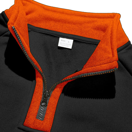 Color-Block Half-Zip Sweater