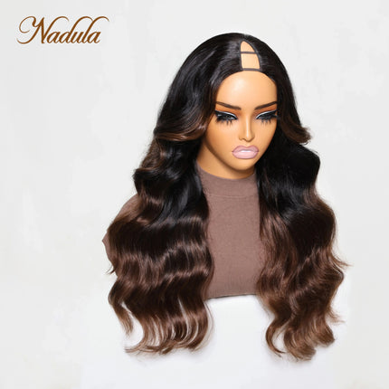 Nadula Color Blend V-Part Wig – Body Wave Human Hair